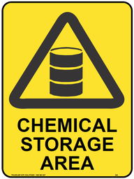 Safety Sign 600 x 450mm - Chemical Storage Area