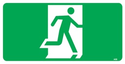 Safety Sign 350 x 180mm - Running Man (No Arrow)