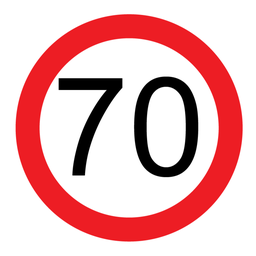 Victoria Multi Message Sign 600 x 600mm Class 1 Reflective - 70km